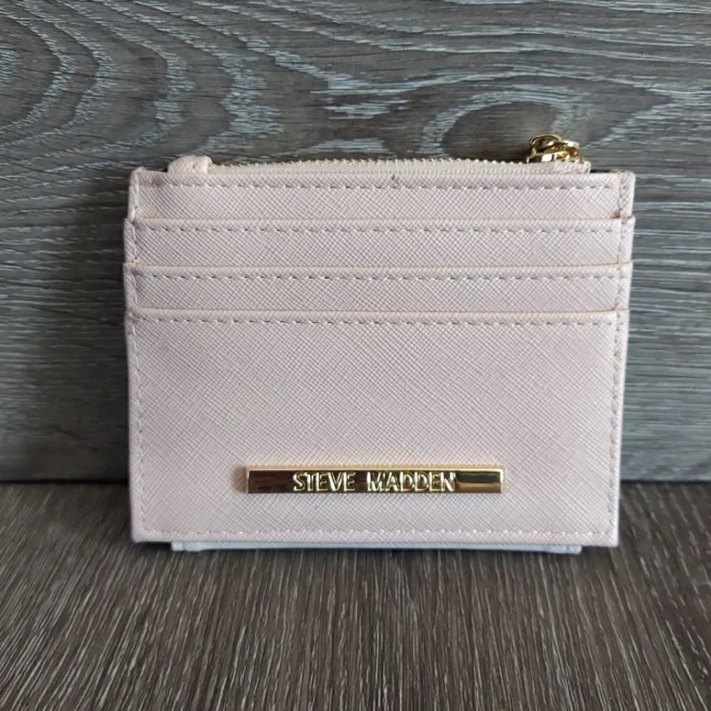 Steve Madden Hayden Wallet Blush Pink Credit Card Photo ID Case